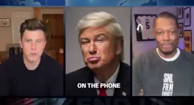 Alec Baldwin appeared as Donald Trump on a phone call