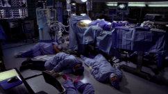 This image taken from the popular American show Grey's Anatomy is being shared by many netizens claiming to be the photo of medics, who have become victims of COVID-19 in Italy.