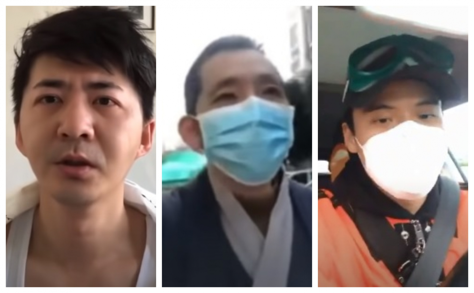 Chen Qiushi, Fang Bing and Li Zehua 