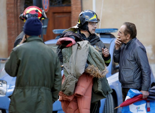 In Pictures: Double earthquake rocks central Italy leaving hundreds without shelter