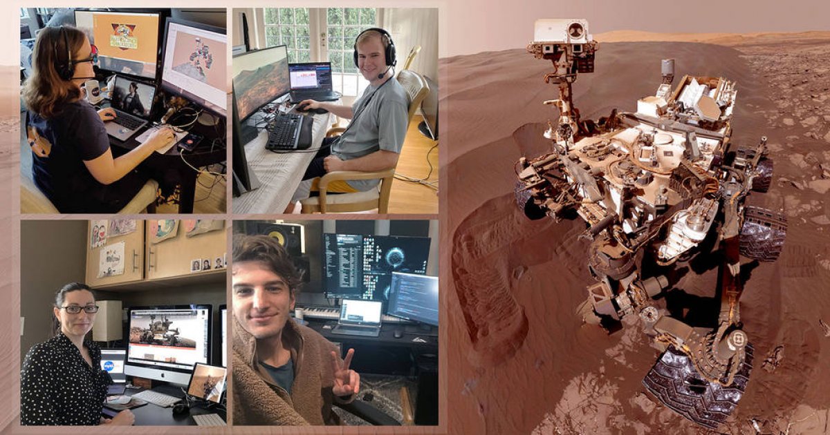 Curiosity Rover With Human This is how Curiosity rover explores Mars while NASA scientist...