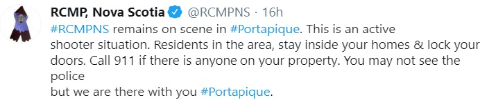 RCMP, Nova Scotia Tweet
