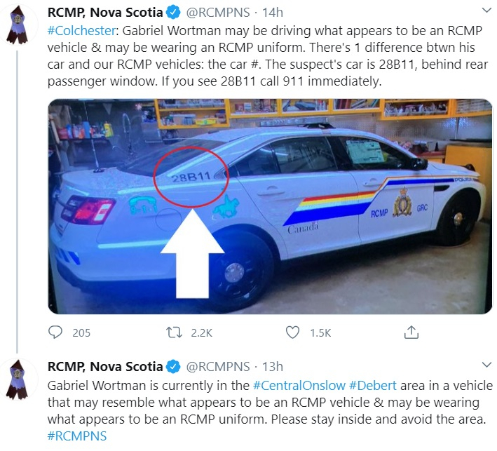 RCMP, Nova Scotia Tweet