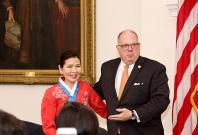 Yumi Hogan and Larry Hogan Yumi Hogan and Larry Hogan