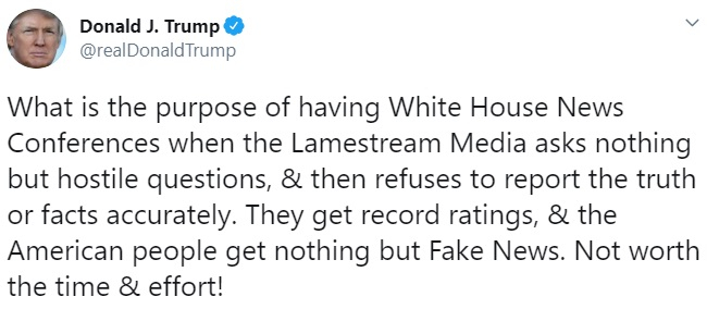 Donald Trump's Tweet Donald Trump's Tweet