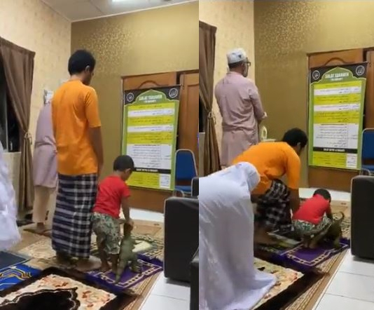 Coronavirus Lockdown: 3-year-old offering Namaz with his T-Rex toy in ...