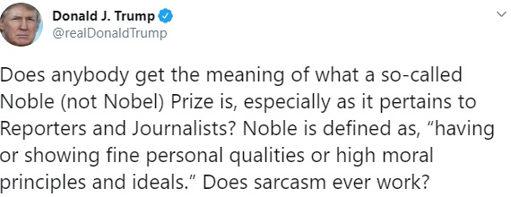 Donald Trump's Tweet Donald Trump's Tweet