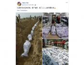 These photos are shared online claiming to be the dead bodies of COVID-19 victims, but actually it show victims of a deadly heatwave that killed hundreds of in Pakistan in 2015.