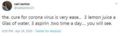Coronavirus tweets