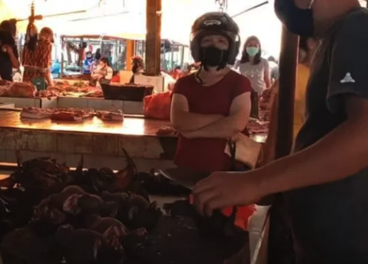 Tomohon wet market in indonesia