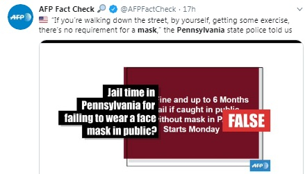 Pennsylvania mask rule 