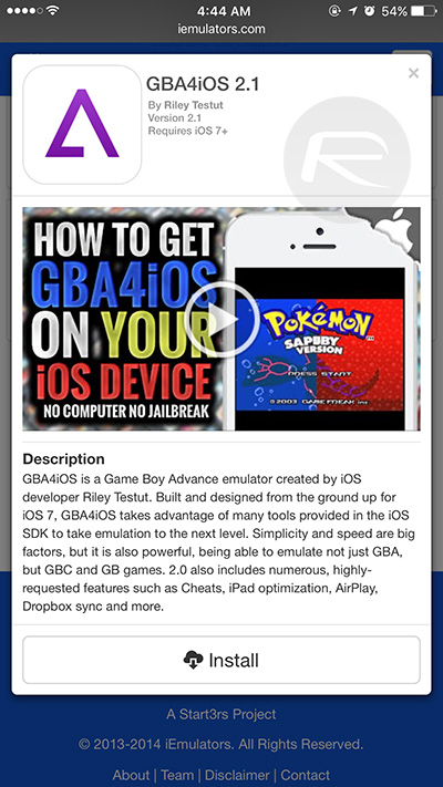 How To Install Gba4ios 2 1 Game Boy Advance Emulator On Ios 10 Without Jailbreaking
