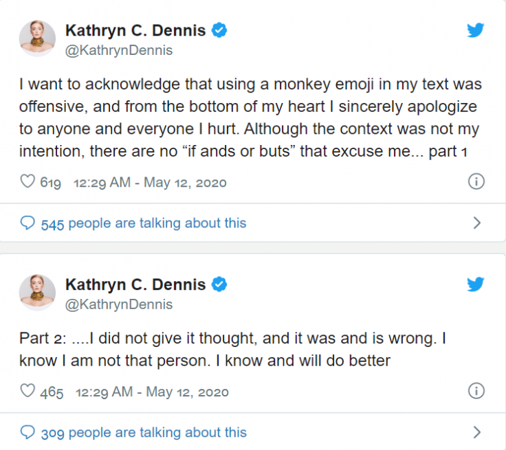 Kathryn Dennis' apology