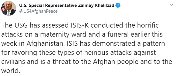 Zalmay Khalilzad tweet