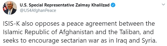 Zalmay Khalilzad tweet