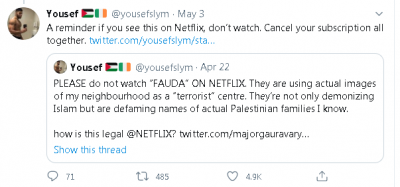 Fauda tweets