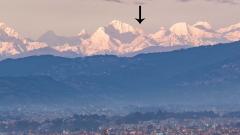 Mount Everest is now visible from Kathmandu valley