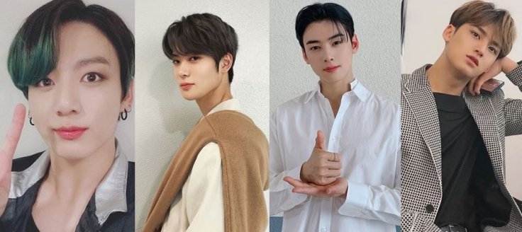 Jungkook, jaehyun, Cha Eun Woo an Mingyu