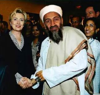 Osama Bin Laden with Hillary Clinton