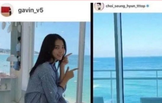Kim Ga Bin and Bigbang's T.O.P. Kim Ga Bin and Bigbang's T.O.P.