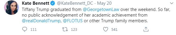 Kate Bennett Tweet on Trump Kate Bennett Tweet on Trump