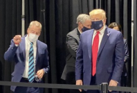 Donald Trump during the Ford facility visit Donald Trump during the Ford facility visit