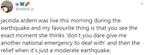 Jacinda Ardern earthquake