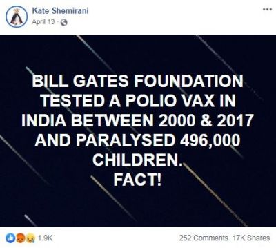 Bill Gates Polio vaccine