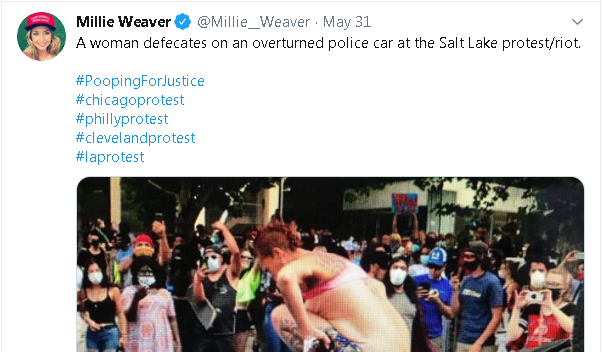 Utah protest tweet
