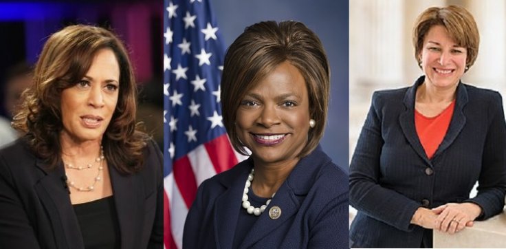 Kamala Harris, Val Demmings and Amy Klobucher