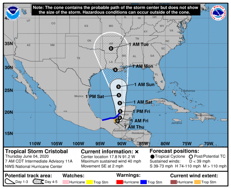 Tropical Storm Crsitobal