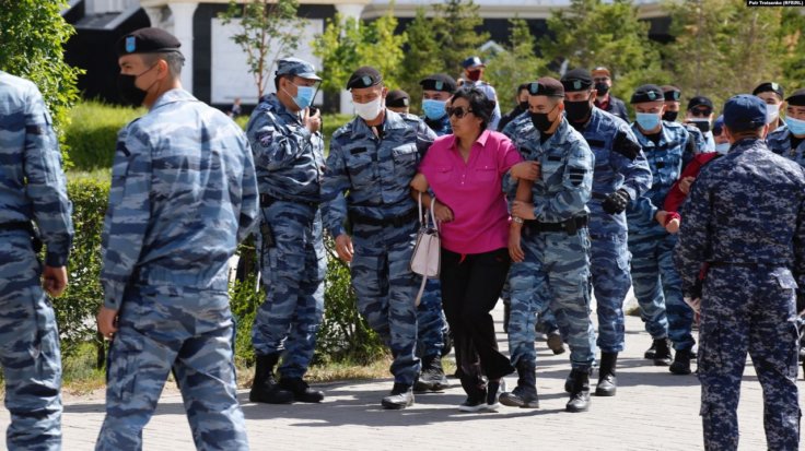 Anti-Government Protestors Detained in Kazakh Anti-Government Protestors Detained in Kazakh