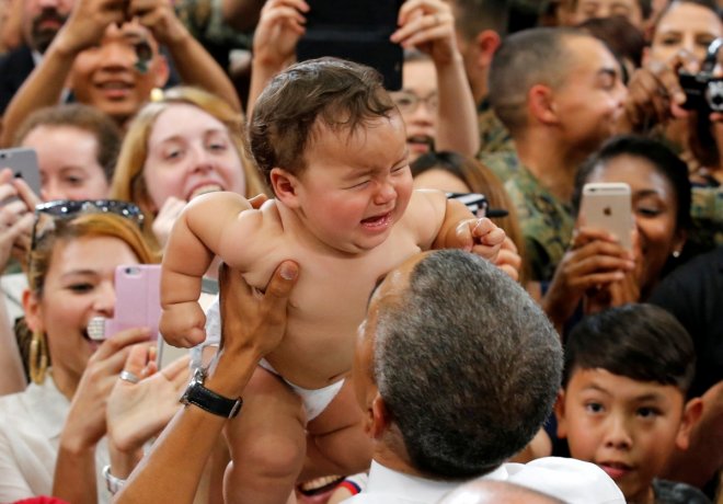 Obama with kids