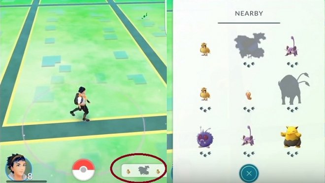 Pokemon GO: Nearby Pokemon Tracking feature
