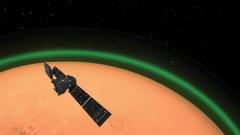 Mars' Atmospheric Glow