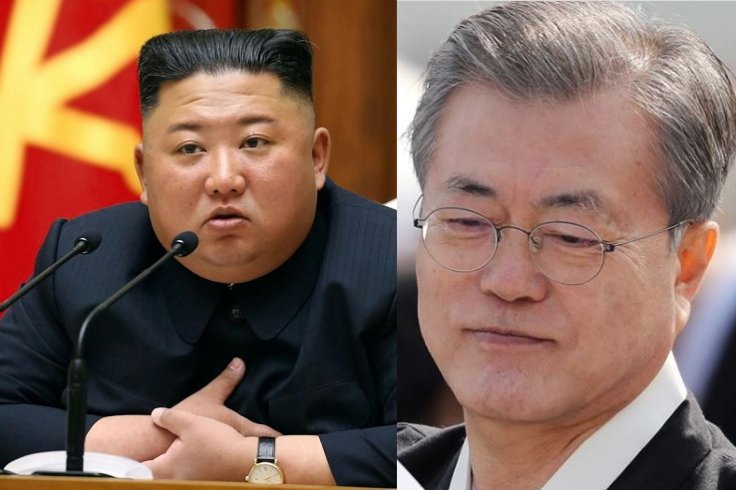 Kim Jong Un and Moon Jae In