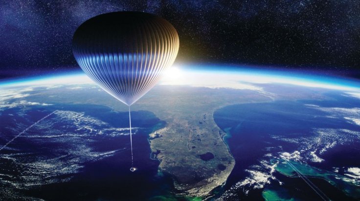 Space Perspective Full Balloon At High Altitude Space Perspective Full Balloon At High Altitude