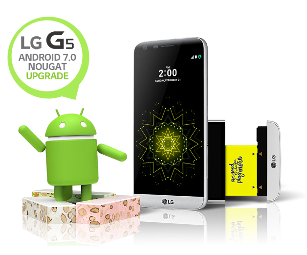 LG G5 gets Nougat upgrade