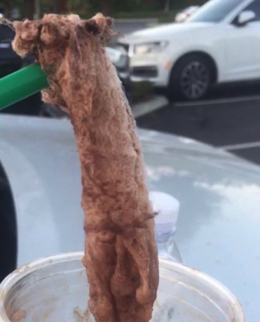 Tampon found inside officer's Starbucks Frapuccino Tampon found inside officer's Starbucks Frapuccino