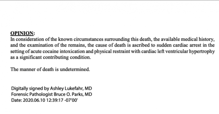 Carlos Adrian Ingram Lopez autopsy