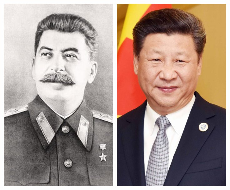 Joseph Stalin and Xi Jinping 