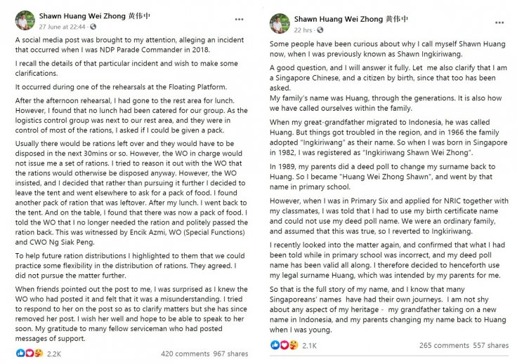 Facebook posts Facebook posts