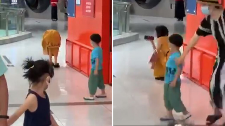 Beijing woman meltdown inside mall