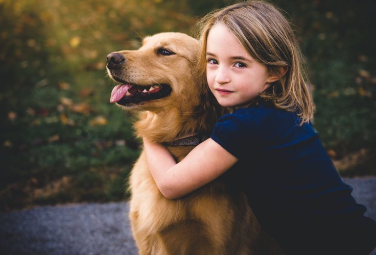 Child with Dog