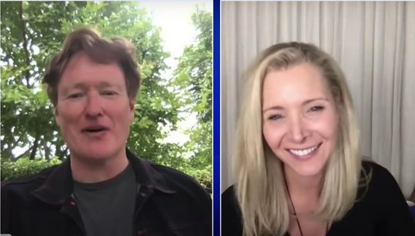 Lisa Kudrow and Conan O'Brien. Lisa Kudrow and Conan O'Brien.