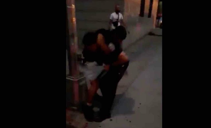 Bronx man puts NYPD cop in headlock Bronx man puts NYPD cop in headlock