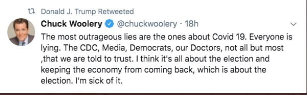 CHuck Woolery tweet