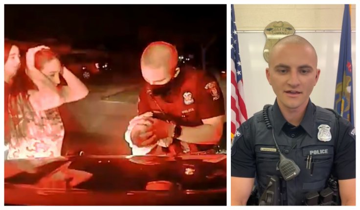 Michigan officer saves the life of a 3-week-old baby