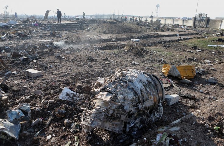 Crash site of the Ukrainian passenger plane