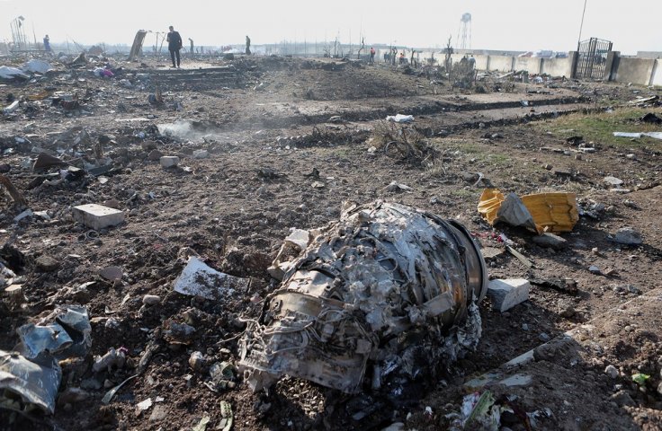 Crash site of the Ukrainian passenger plane Crash site of the Ukrainian passenger plane